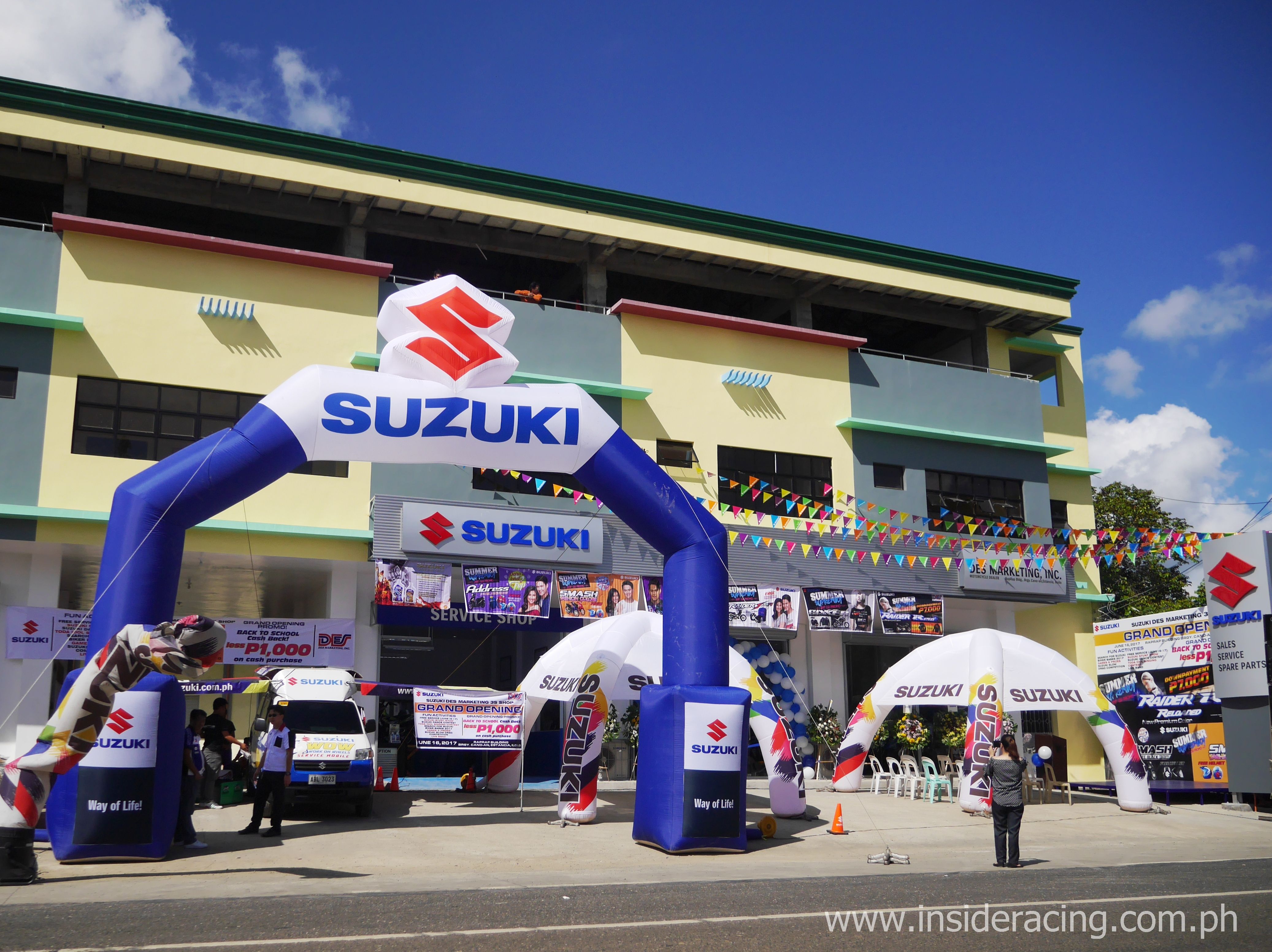 IR News: DES Marketing Now Has a Suzuki 3S Shop in Iloilo! - InsideRACING