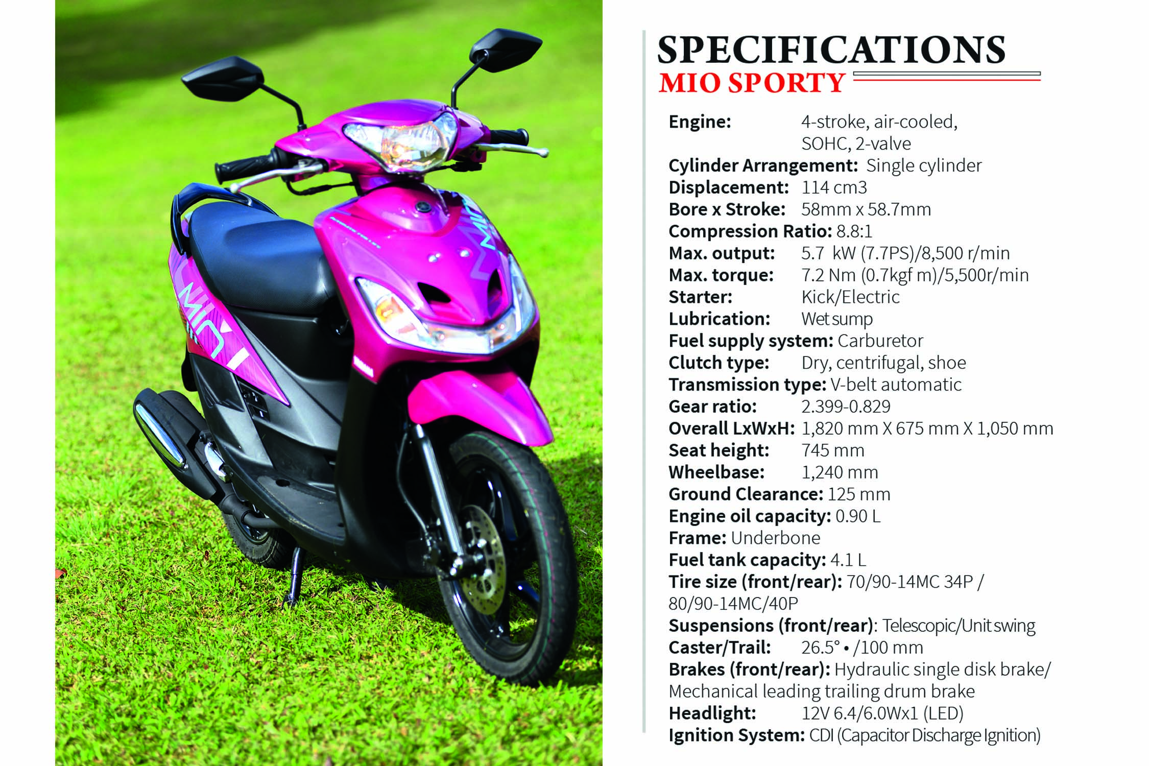 yamaha mio sporty parts