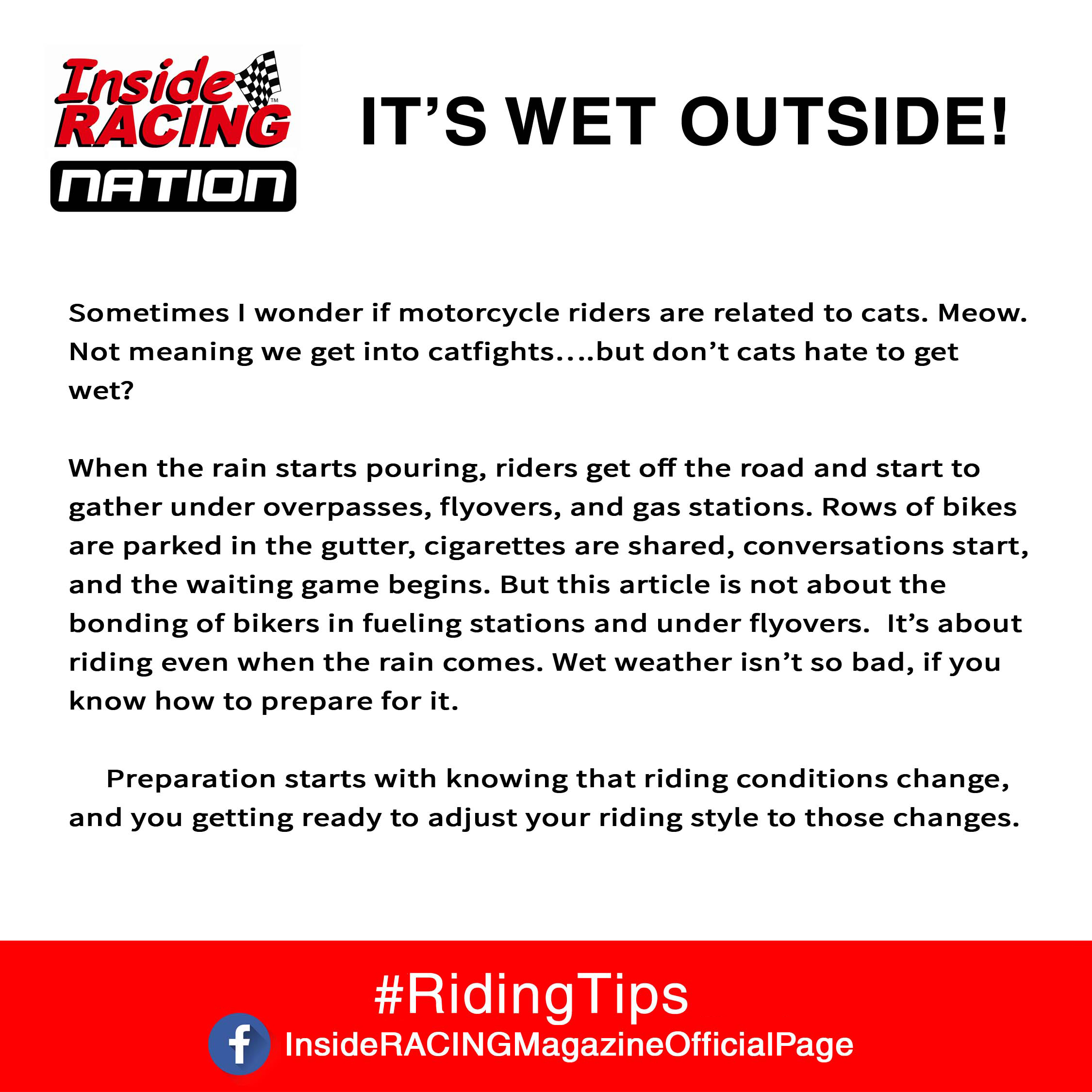 Wet Outside Riding Tips 1