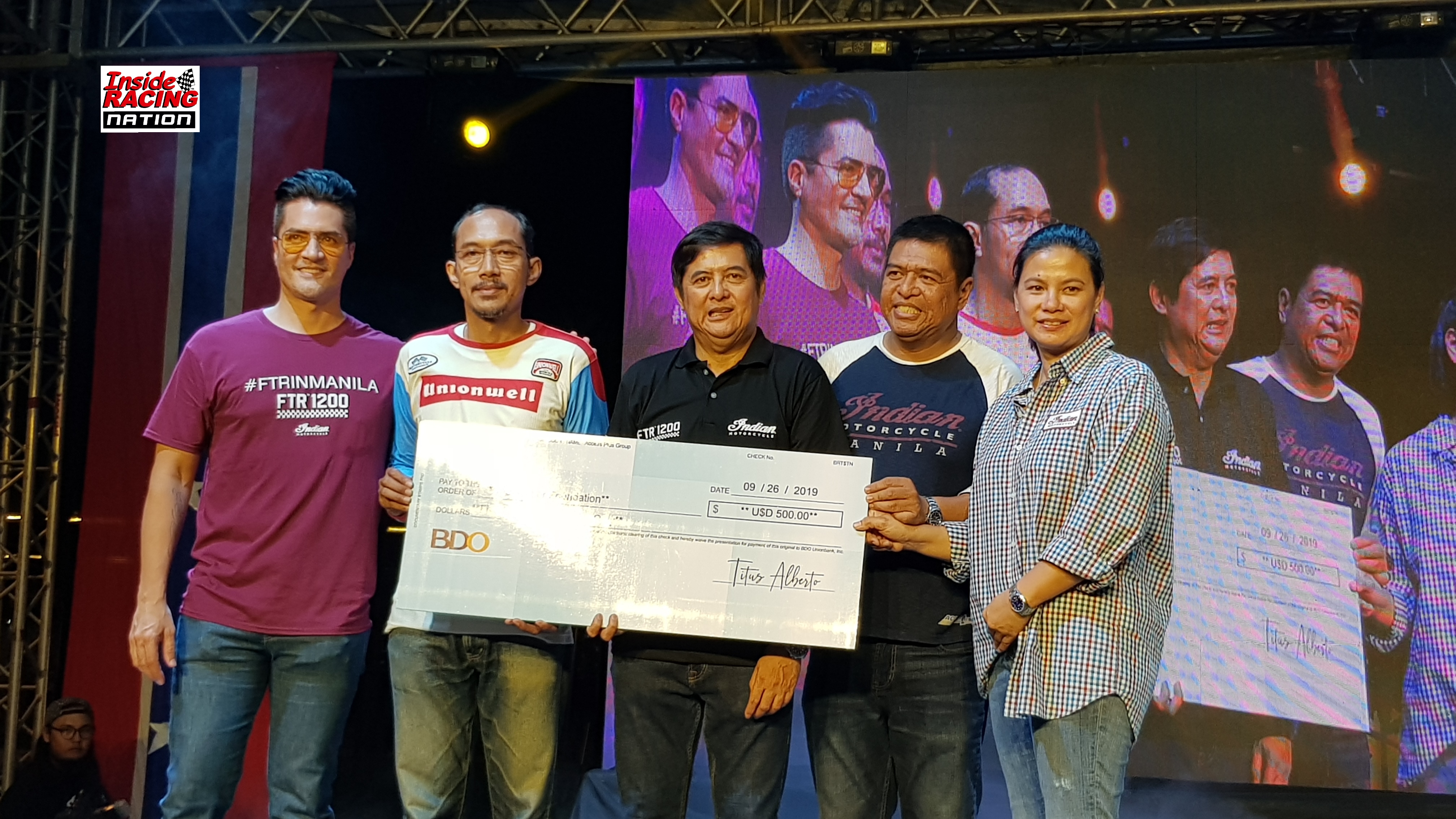 Access Plus donates US500$ to the Distinguished Gentleman's Ride (DGR)