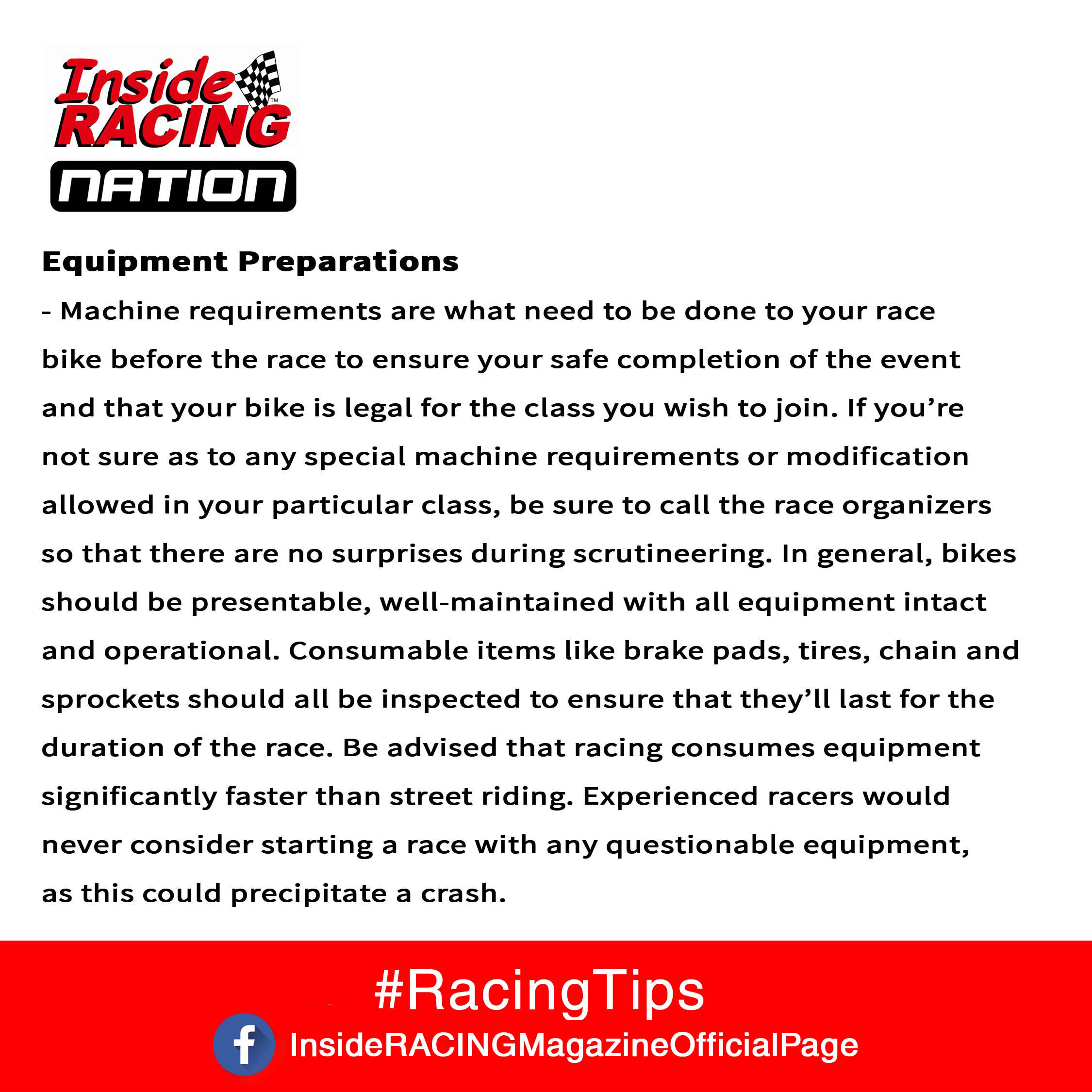 4 Prep Racing Tips
