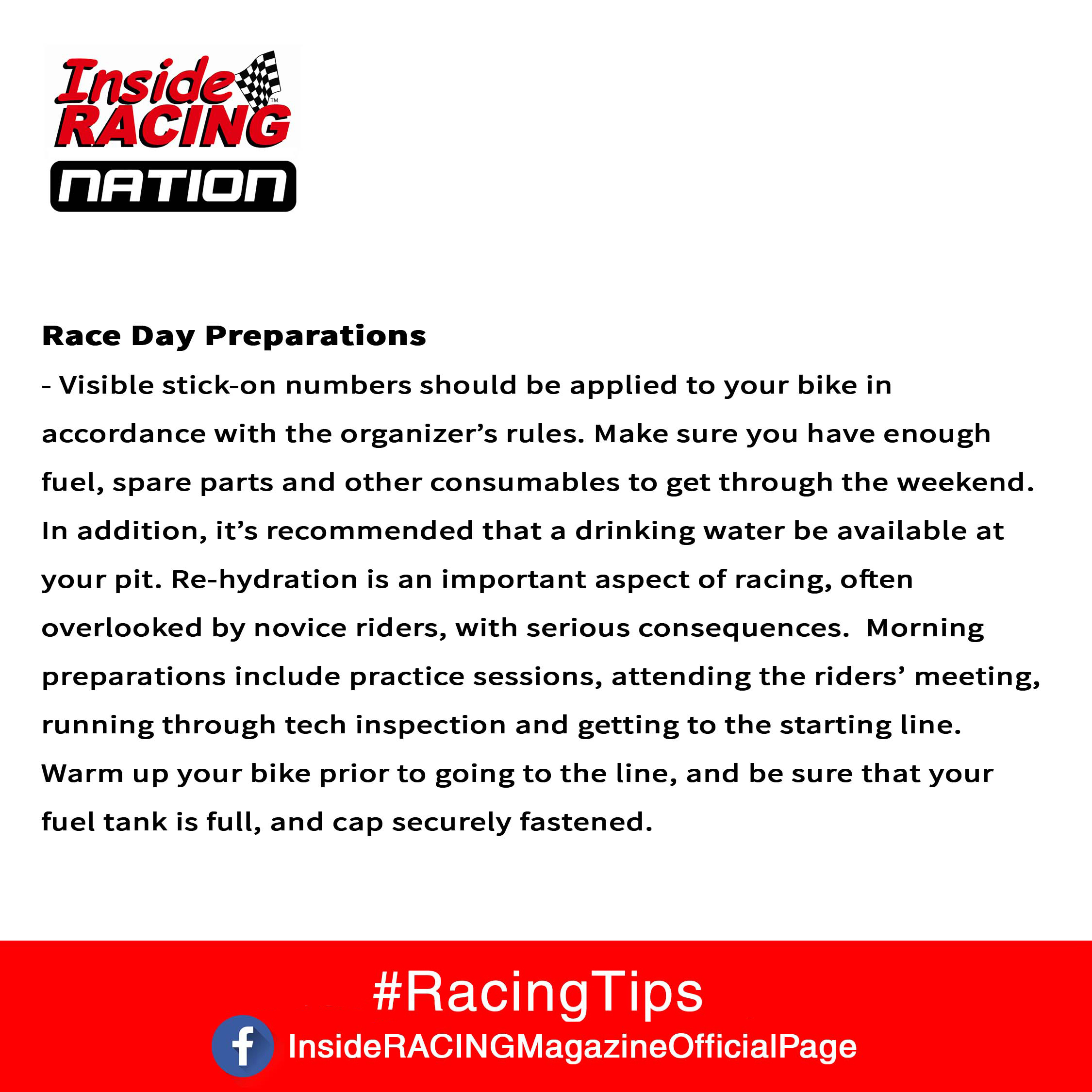 7 Prep Racing Tips