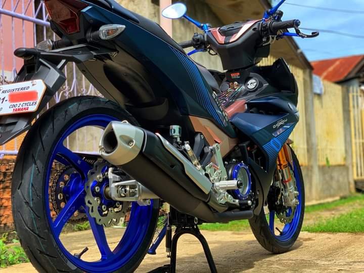 yamaha sniper blue modified