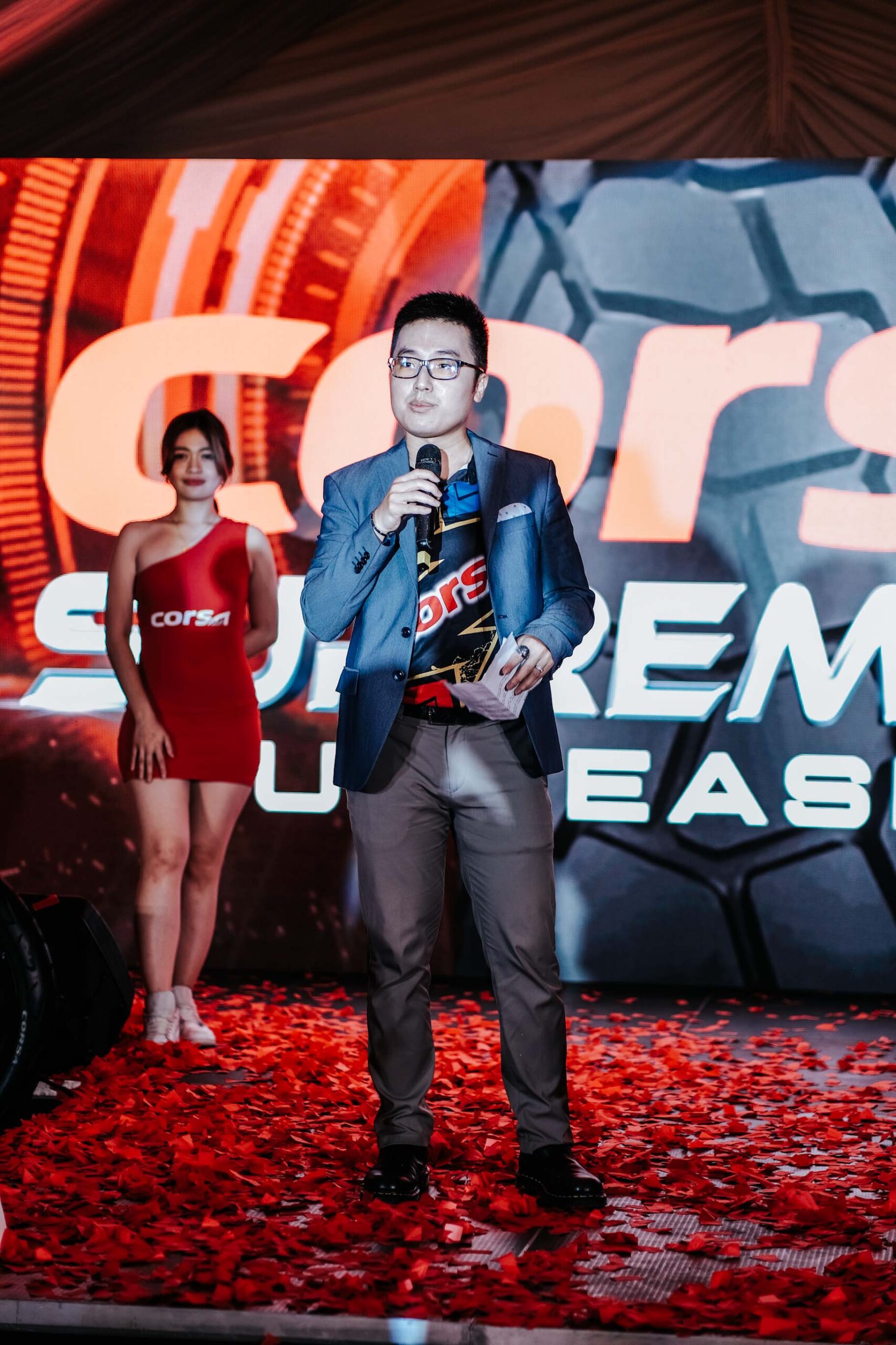 Andrew Lim, Corsa Tire Philippines, welcome guests, distributors, dealers, and media friends to the Corsa Supremacy Unleashed Product Launch