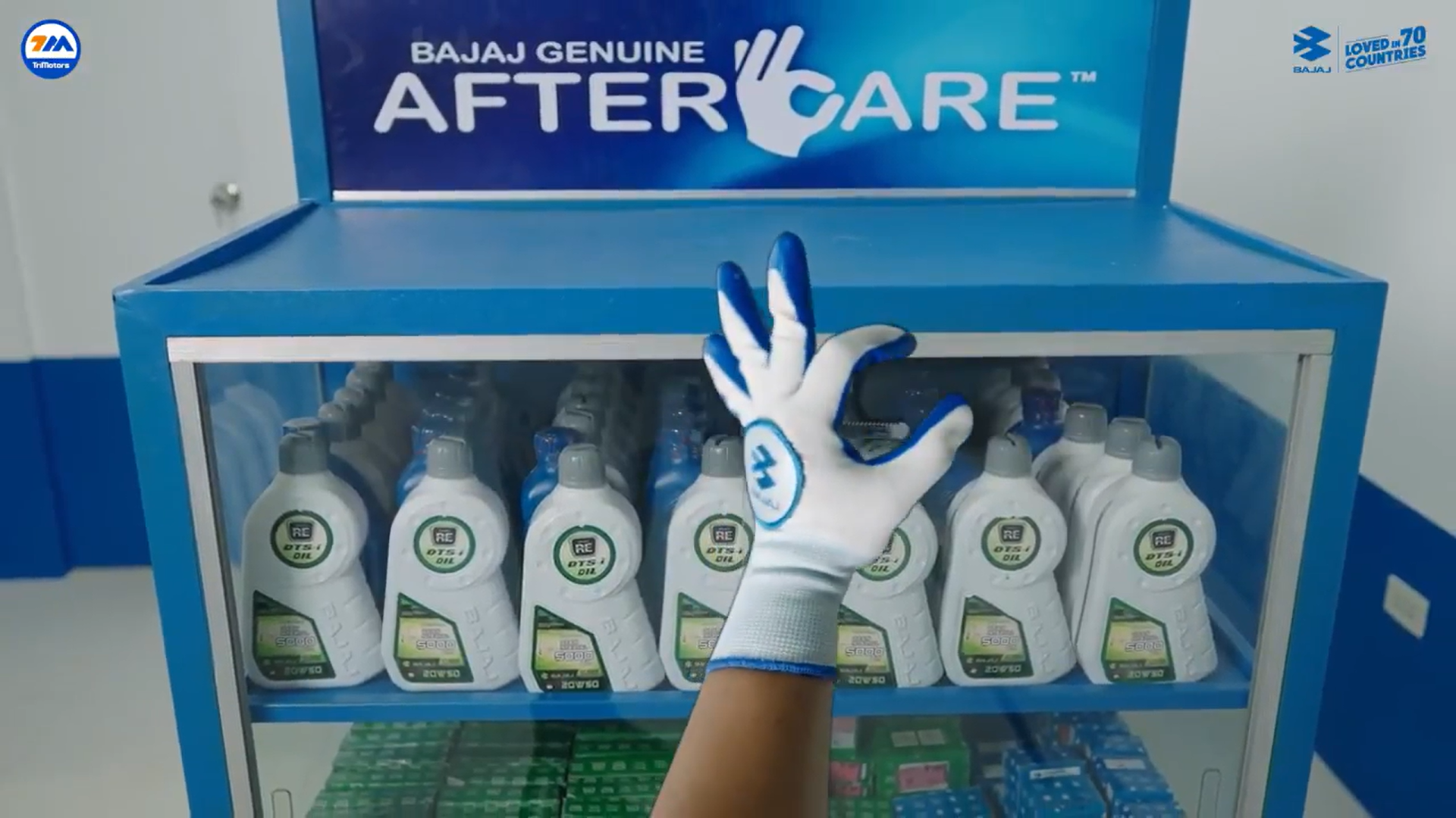 Bajaj Genuine Aftercare Hand Gesture