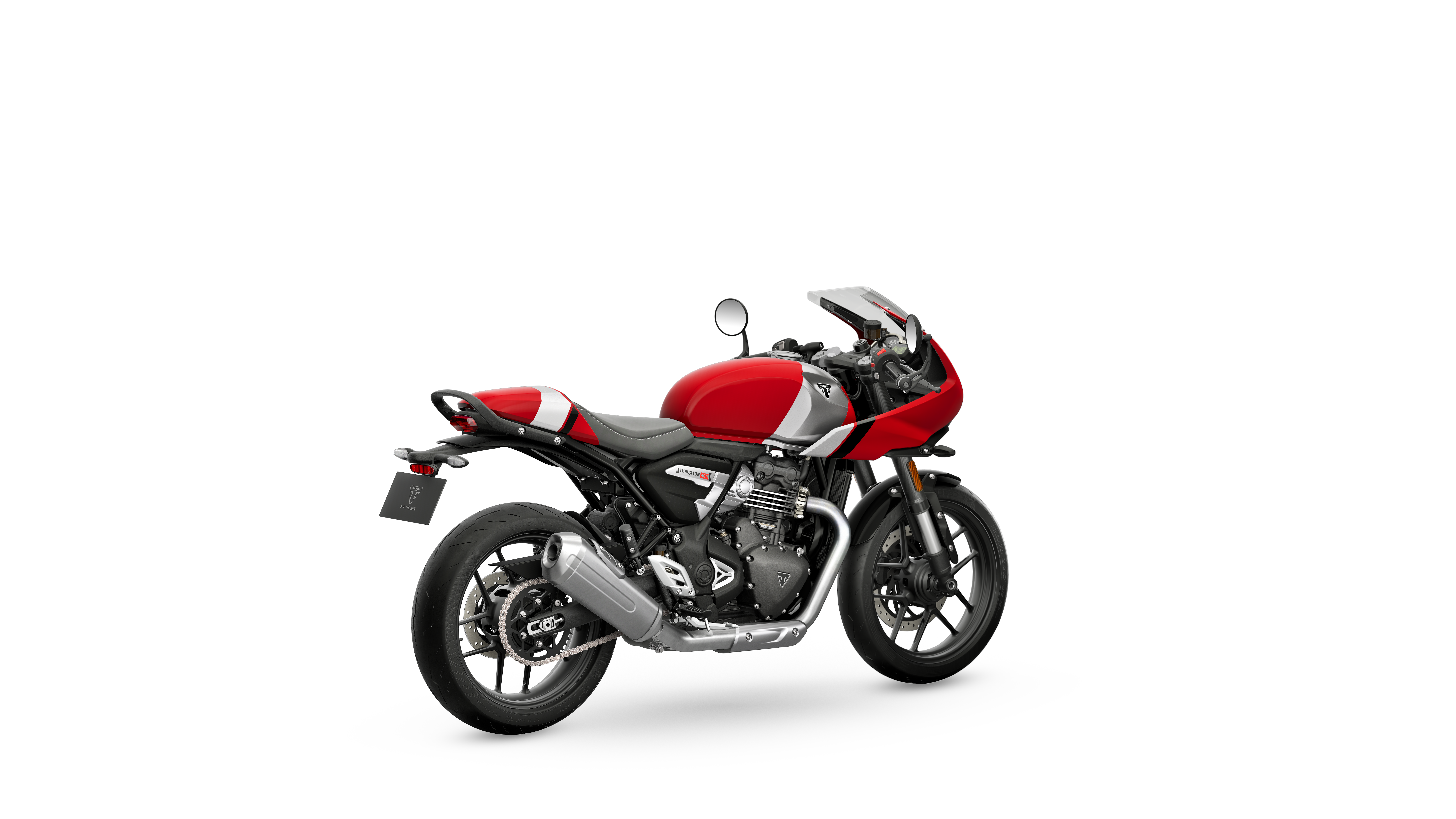 Thruxton 400 My26 Lava Red Rhs Rear Angle