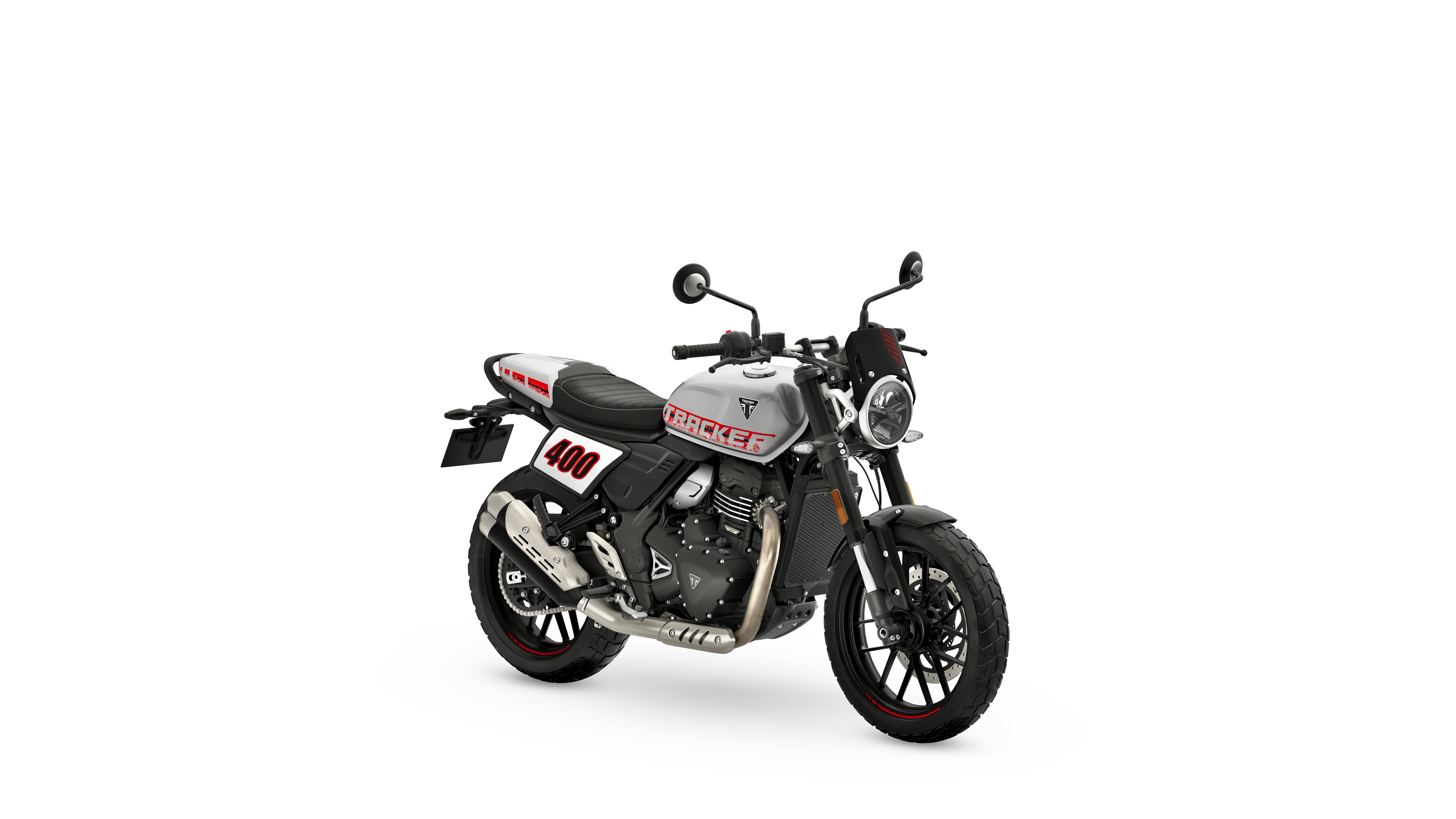 Tracker 400 My26 Aluminium Silver Rhs Front Angle