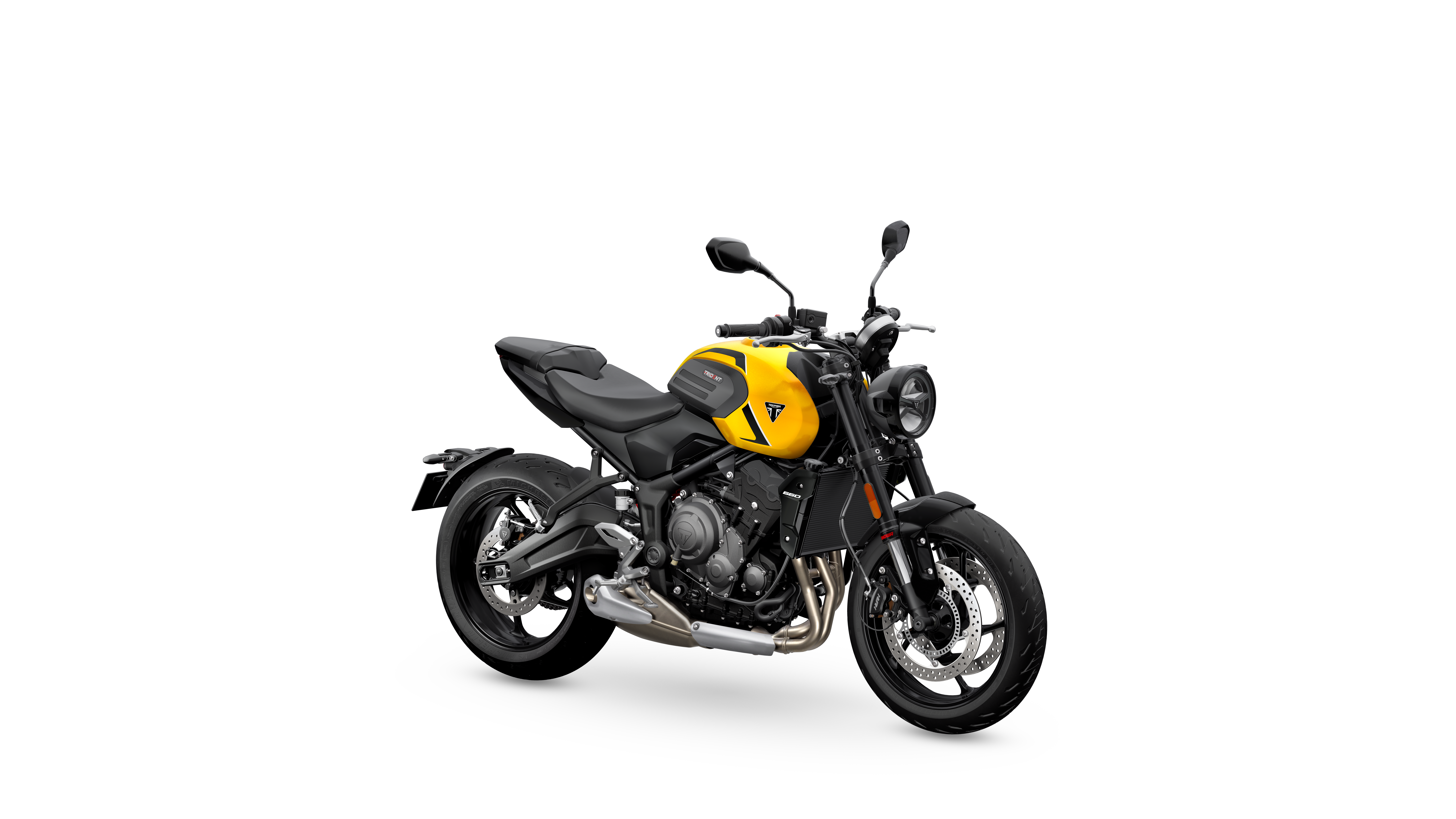Trident 660 My26 Cosmic Yellow Rhs Front Angle