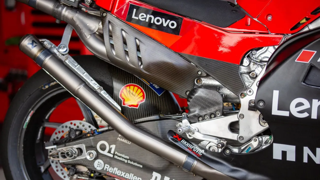 The Engine Of The Ducati Desmosedici Gp23